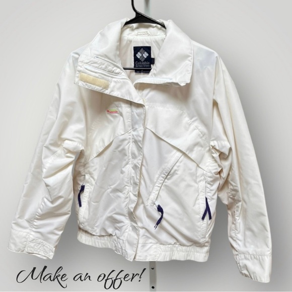 Columbia Sportswear Whirlibird White Nylon Jacket - Picture 1 of 16